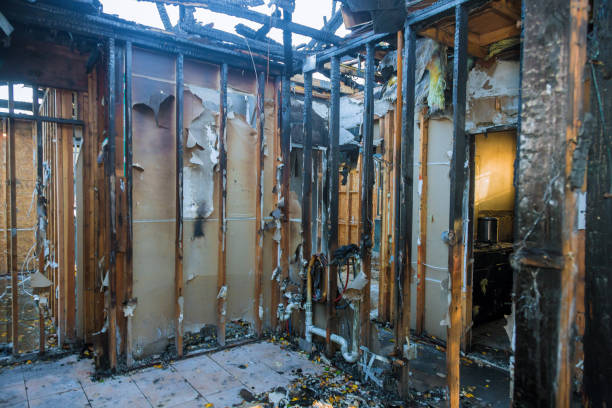 Professional Fire Damage Removal technician working in Germantown, WI